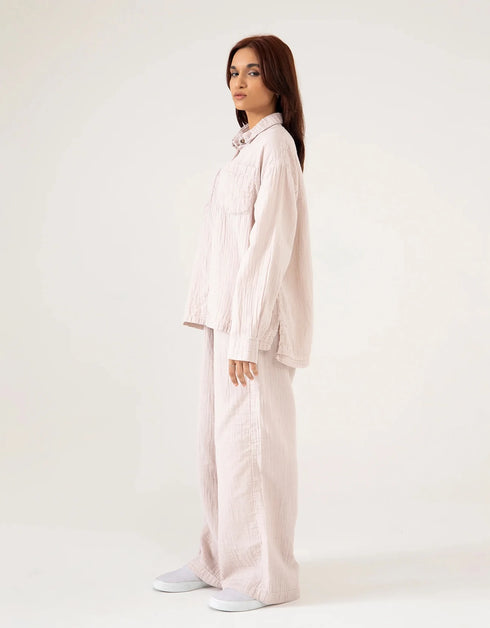 MUSLIN PATCH POCKET SHIRT